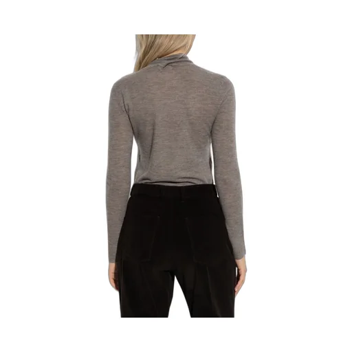 Ribbed Turtleneck Top