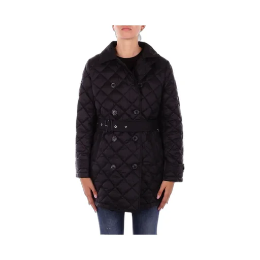 Quilted Double-Breasted Trench Coat