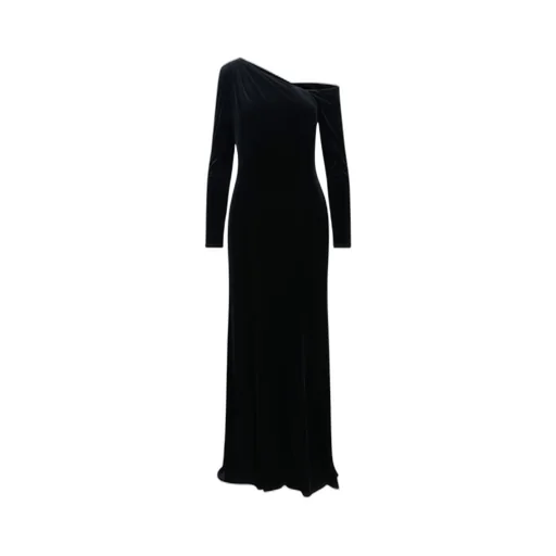 One-Shoulder Velvet Gown