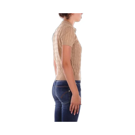 Cable Knit Polo Shirt