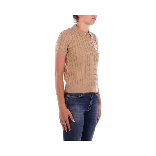 Cable Knit Polo Shirt