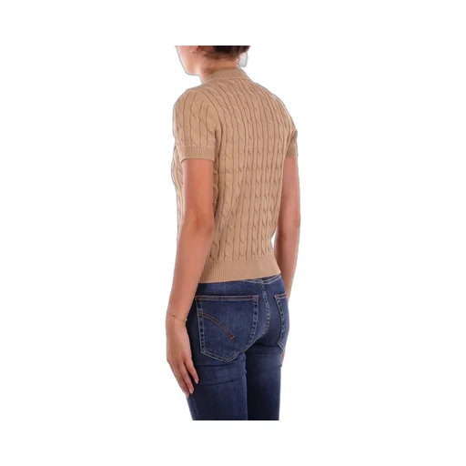 Cable Knit Polo Shirt