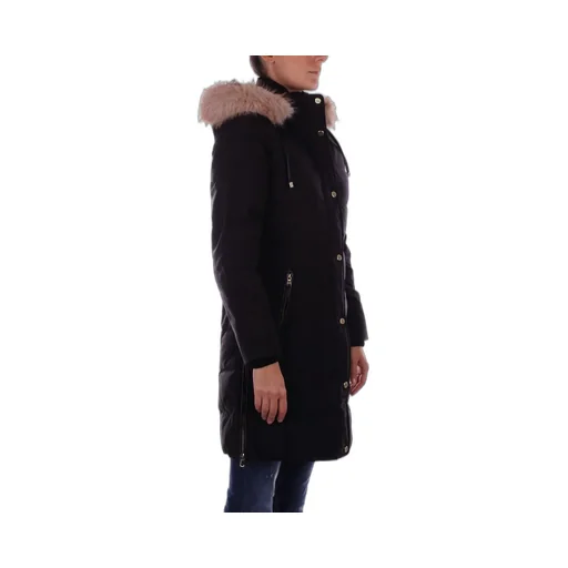 Puffer Coat With Fur Hood