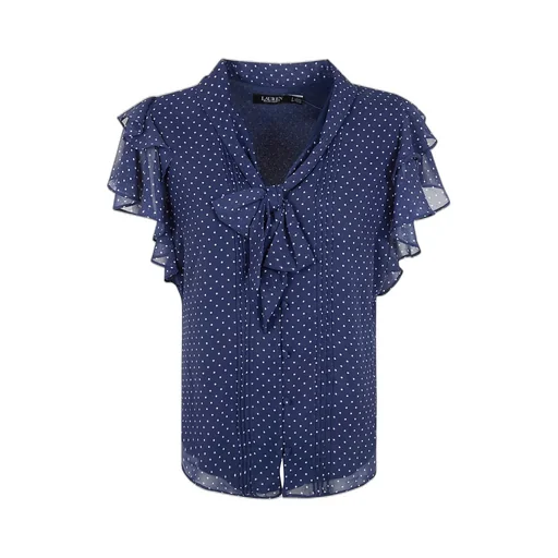 Polka Dot Ruffle Blouse