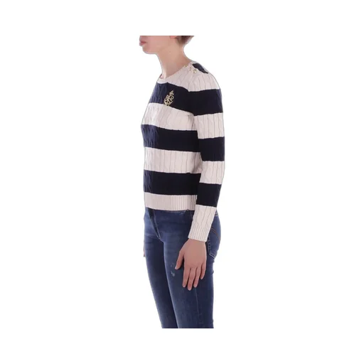 Striped Cable Knit Sweater