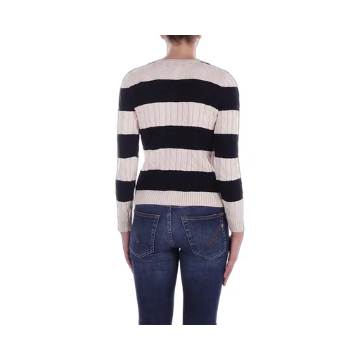 Striped Cable Knit Sweater