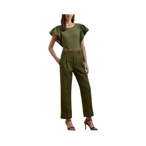 Pleated Wide-Leg Trousers