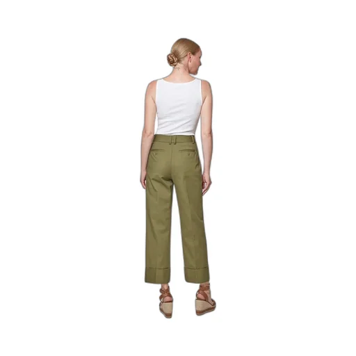 Pleated Wide-Leg Trousers