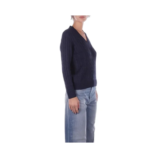 Cable Knit V-Neck Sweater