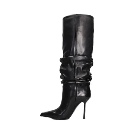 Ruched Stiletto Boots