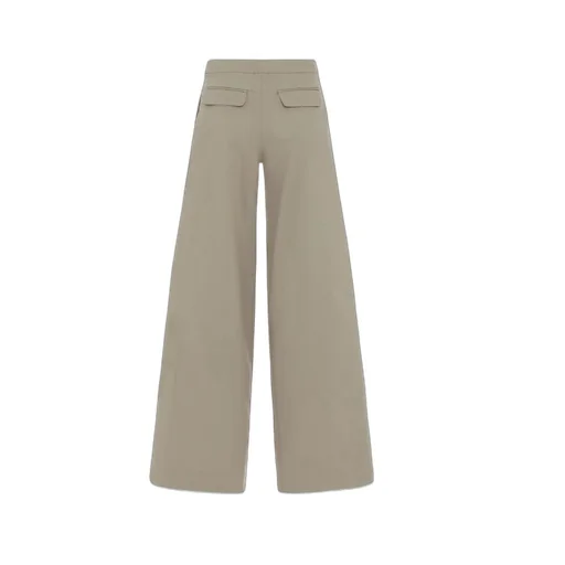 Wide-Leg Pleated Trousers