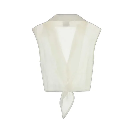 Sleeveless Cropped Shirt