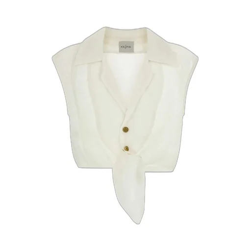 Sleeveless Cropped Shirt