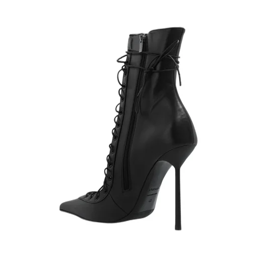 Lace-Up Stiletto Ankle Boots