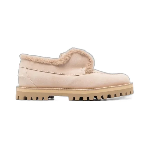 Shearling-Trimmed Loafers