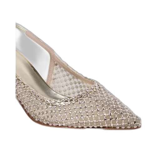 Mesh Slingback Pumps