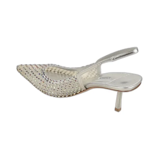 Mesh Slingback Pumps