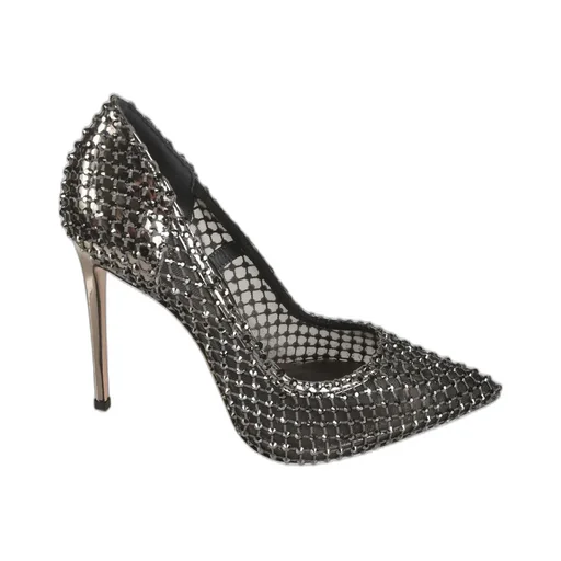 Pointed-Toe Mesh Pumps