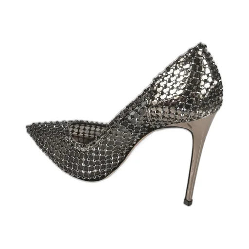 Pointed-Toe Mesh Pumps