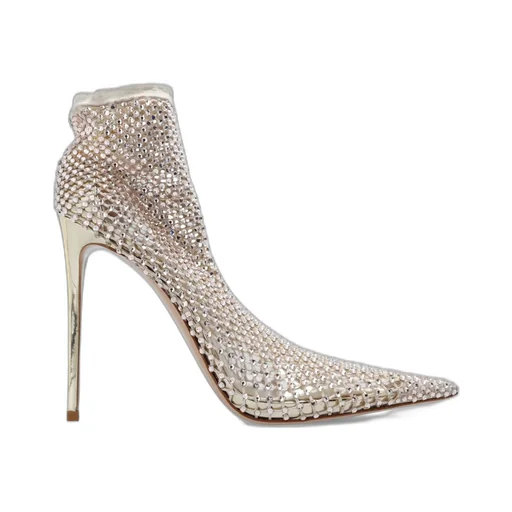 Crystal-Embellished Sock Boot