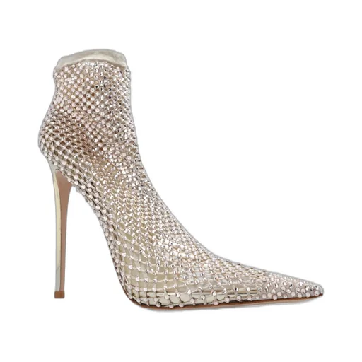 Crystal-Embellished Sock Boot