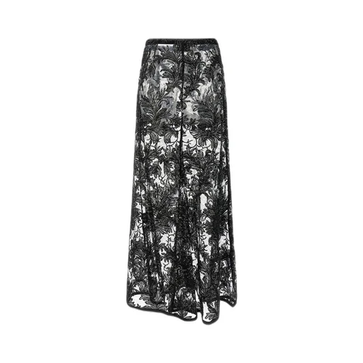 Embroidered Lace Maxi Skirt