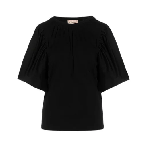T-Shirt With Gathered Sleeves