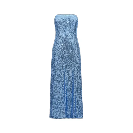 Strapless Sequin Gown