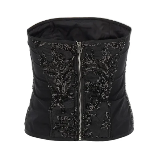 Strapless Sequin Corset Top