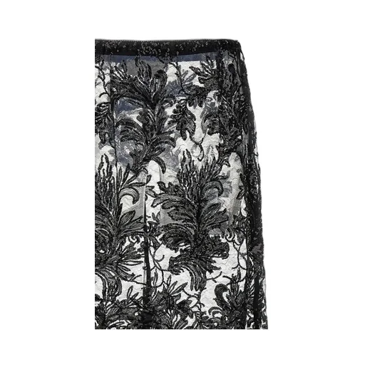 Embroidered Lace Maxi Skirt