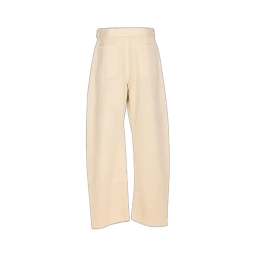 Wide-Leg Belted Trousers