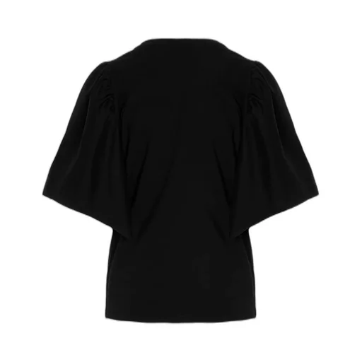 T-Shirt With Gathered Sleeves
