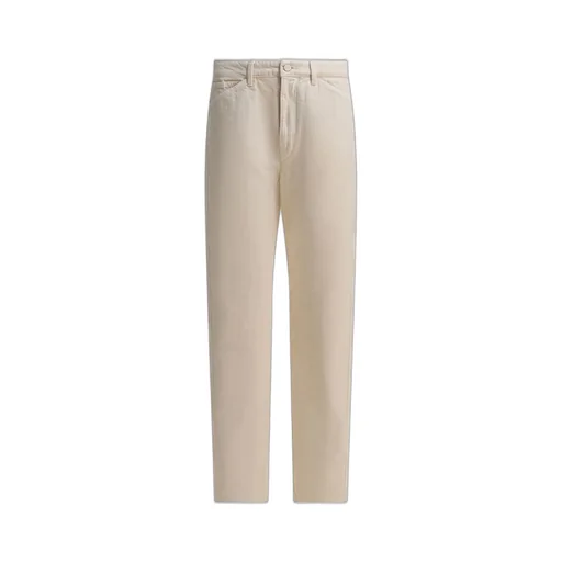 Straight-Leg Cotton Twill Trousers