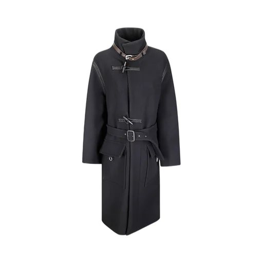 Wool Coat With Belt