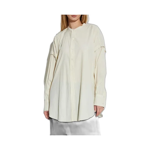 Oversized Band Collar Shirt