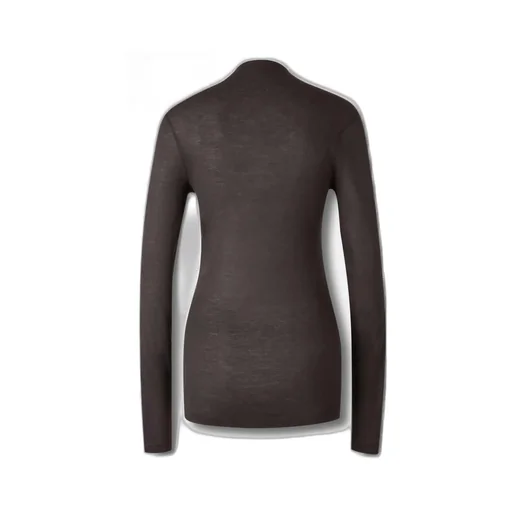 Long Sleeve Top With Draped Scarf Detail