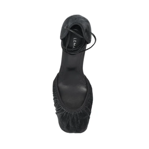 Ruched Ankle Strap Sandal