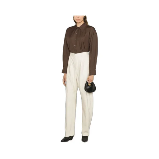 High-Rise Straight-Leg Trousers