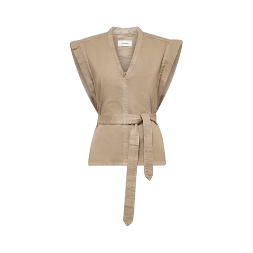 Sleeveless Belted Vest
