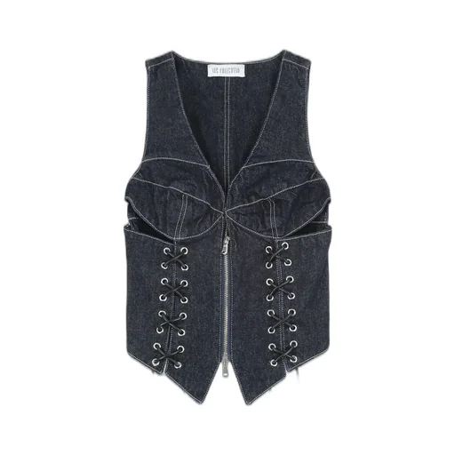 Denim Corset Vest