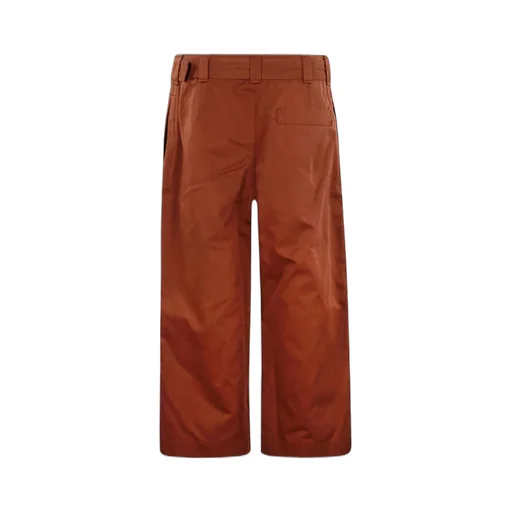 Wide Leg Cropped Trousers