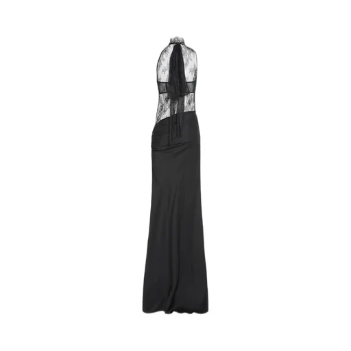 Halterneck Lace Gown
