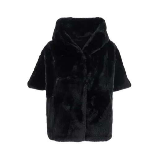 Faux Fur Hooded Coat