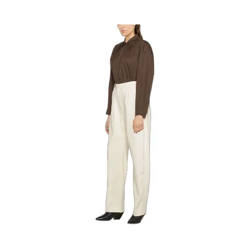 High-Rise Straight-Leg Trousers