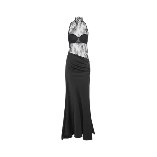 Halterneck Lace Gown