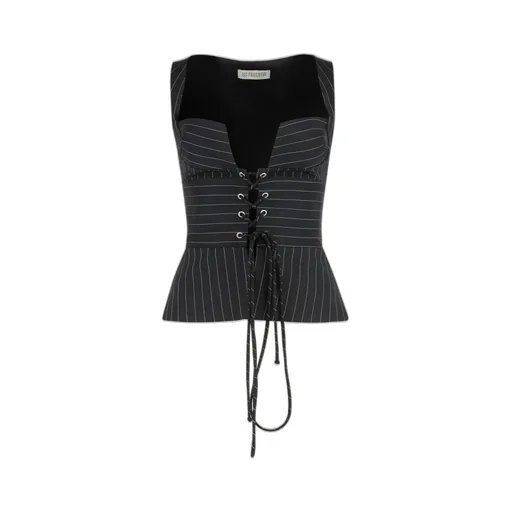 Pinstripe Corset Top