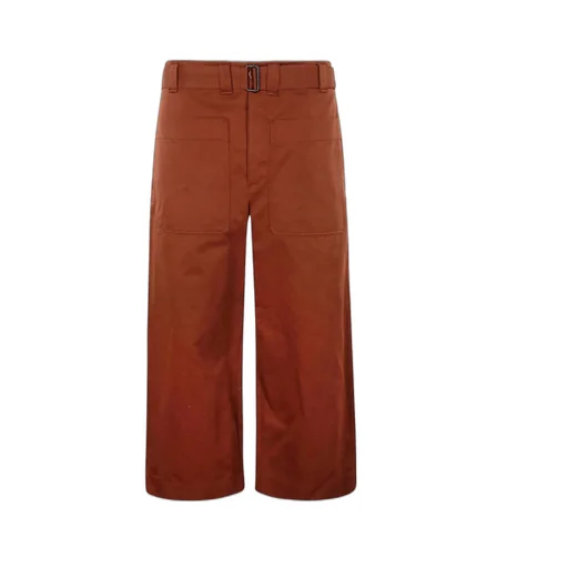 Wide Leg Cropped Trousers
