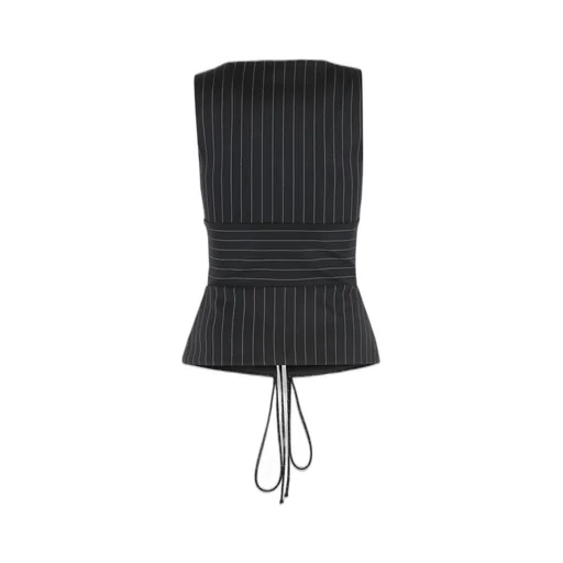 Pinstripe Corset Top