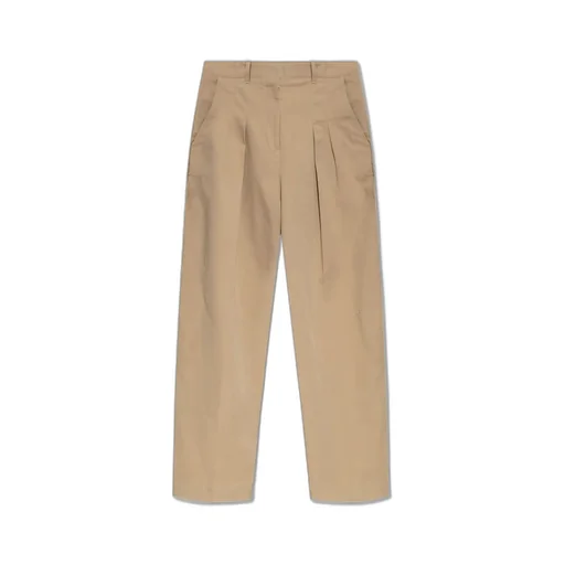 Pleated Wide-Leg Trousers
