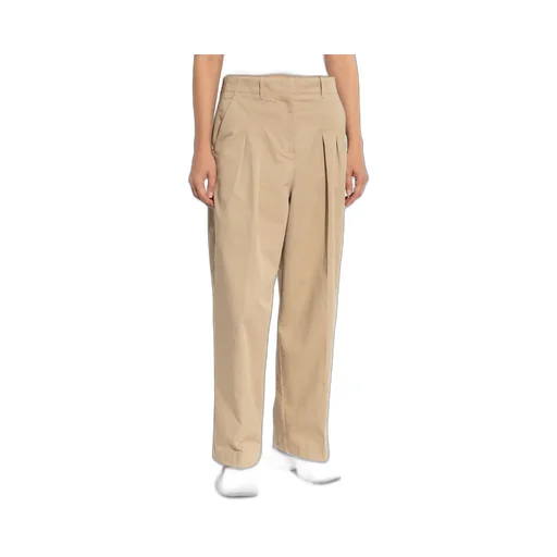 Pleated Wide-Leg Trousers